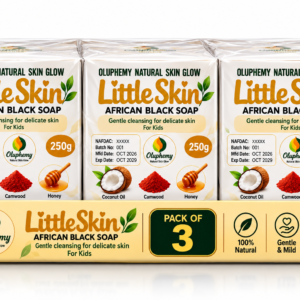 Little skin African black soap pack of 3 (kids)