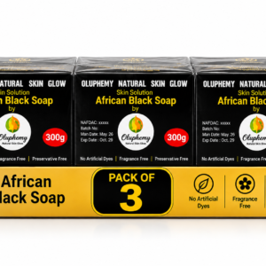 Skin solution black soap pack of 3